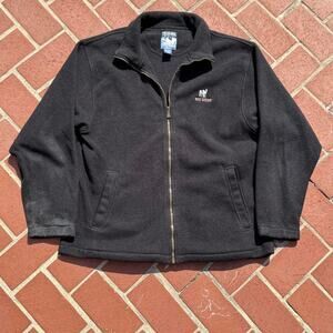Big dogs polar dogs black fleece zip up jacket